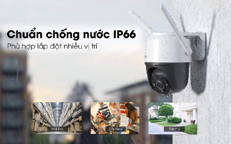Camera IMOU S21FP S41FP tích hợp mic, phát hiện chuyển động, chống nước IP66 - Hàng chính hãng