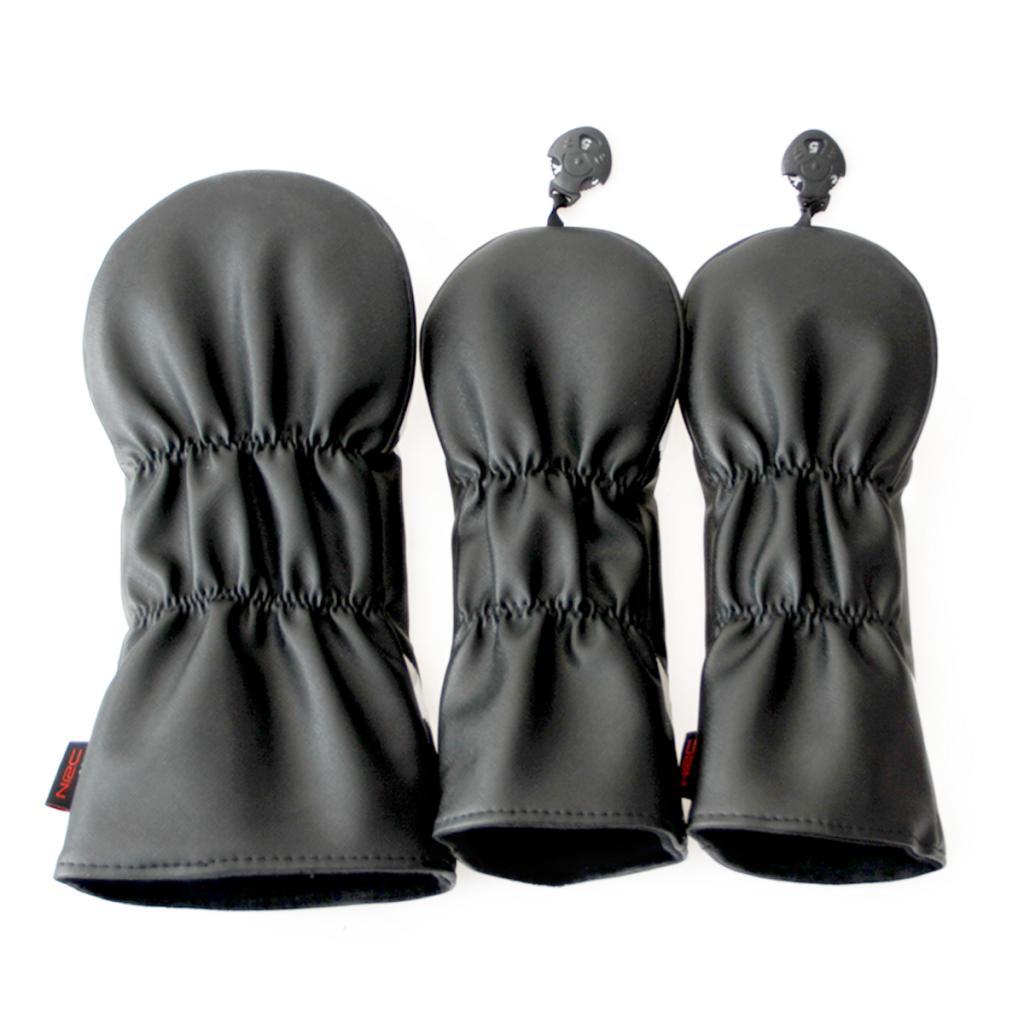 3pcs Universal Golf Club Head Protective Cover No. 1, 3, 5