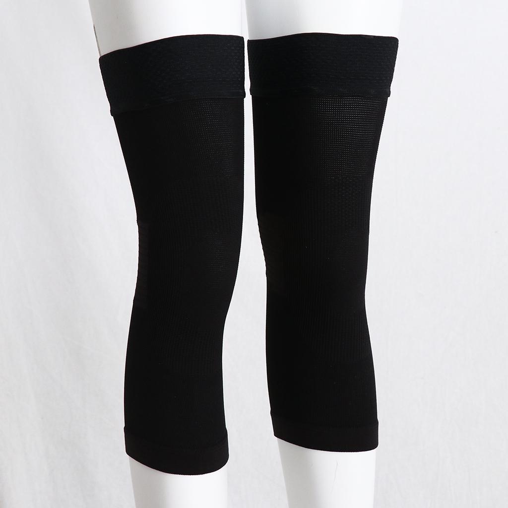 1 Pair Elastic Compression Leg Sleeves Sports Football Basketball Cycling Leg Knee Long Sleeve Socks