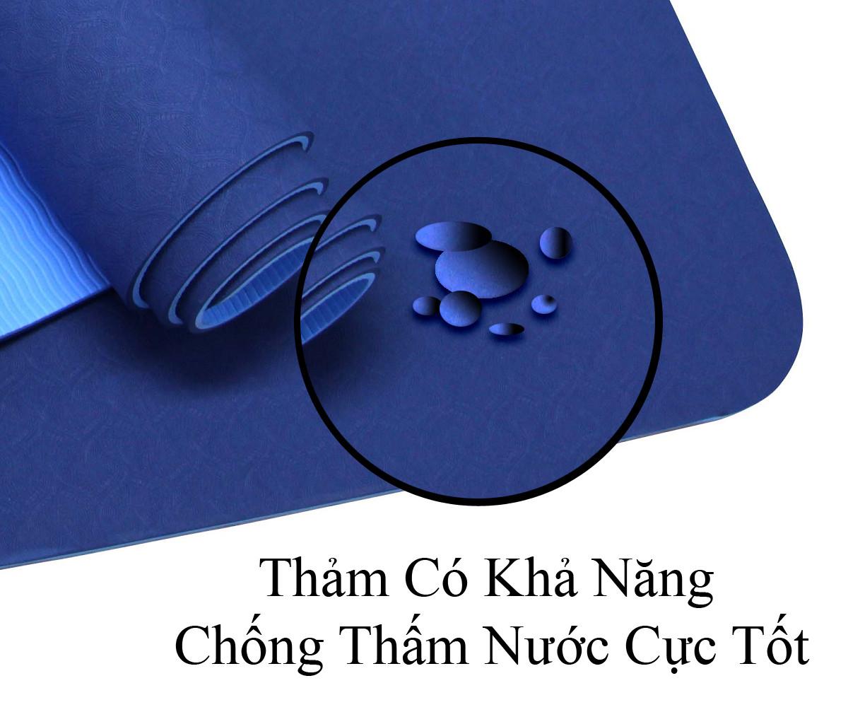 Thảm Tập Yoga 2 Lớp Tpe 6Mm Cao Cấp - Thảm Tập Gym Và Yoga Chuyên Nghiệp Qs - Nhiều Màu - Hàng Chất Lượng