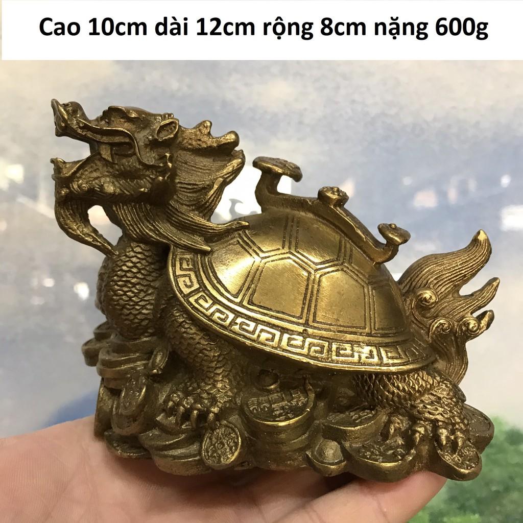 Long Quy bằng đồng vàng nặng 600g - Cõng rùa