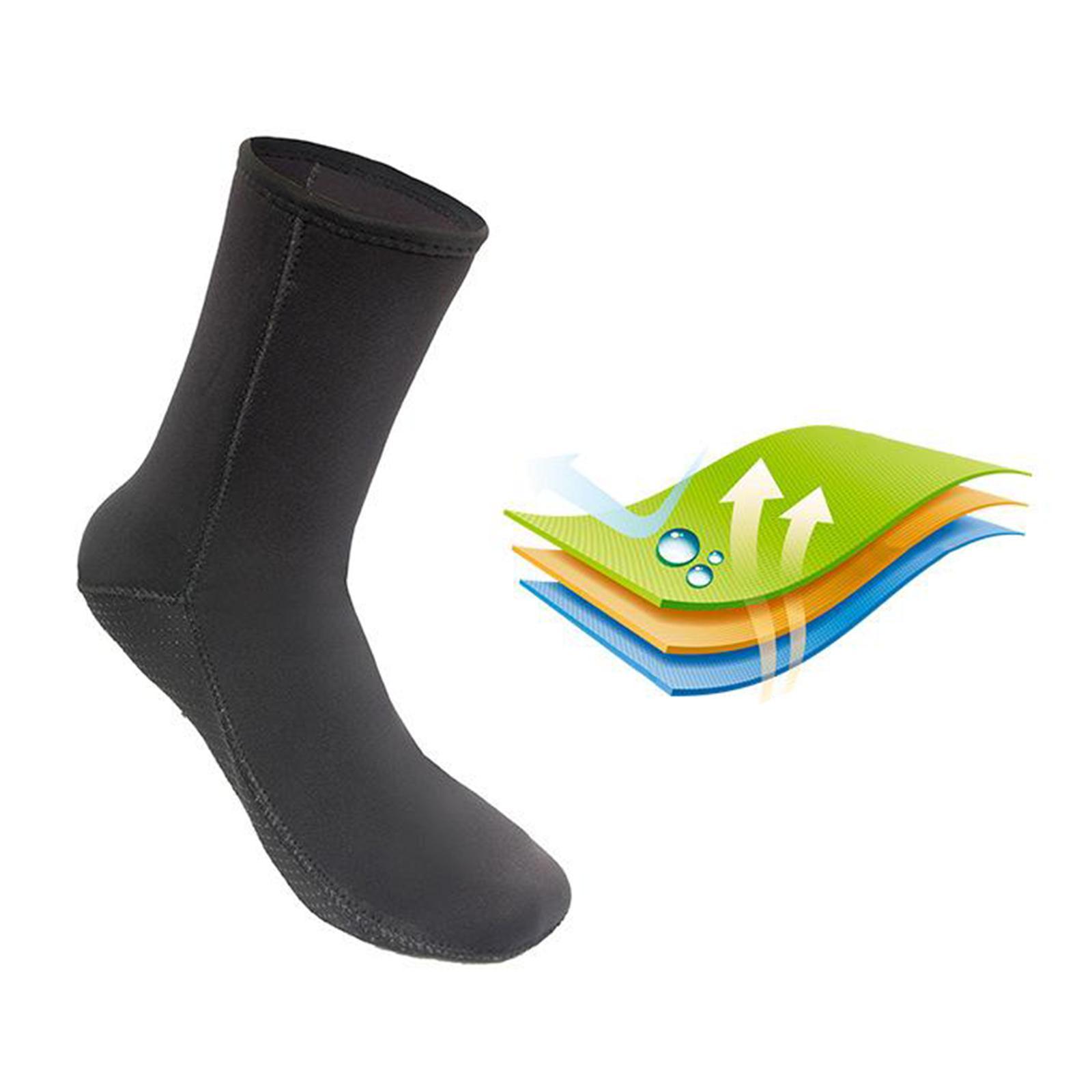 Neoprene Diving Socks, 3mm Socks, Snorkeling Socks for Beach Swimming Boarding Sports for Men Women