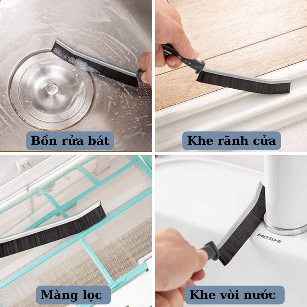 Bàn Chải Vệ Sinh Khe Hở Góc Rãnh Đa Năng Cọ Vệ Sinh Khe Nhà Tắm Khe Cửa Nhà Bếp Nhỏ Gọn Tiện Lợi dododios