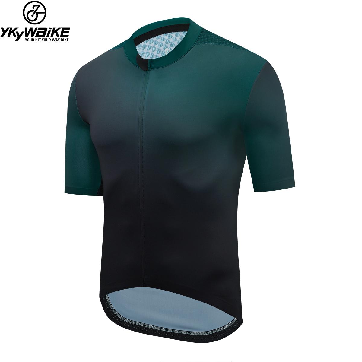 Ykywbike đàn ông đi xe đạp áo ngắn chuyên nghiệp Aero Jersey 5 màu Color: YJZ337 green Size: L
