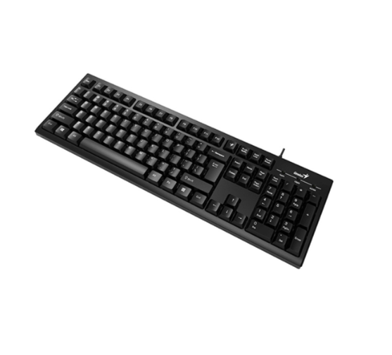 Bàn phím văn phòng có dây Genius Smart KB-100 màu đen - Hàng chính hãng