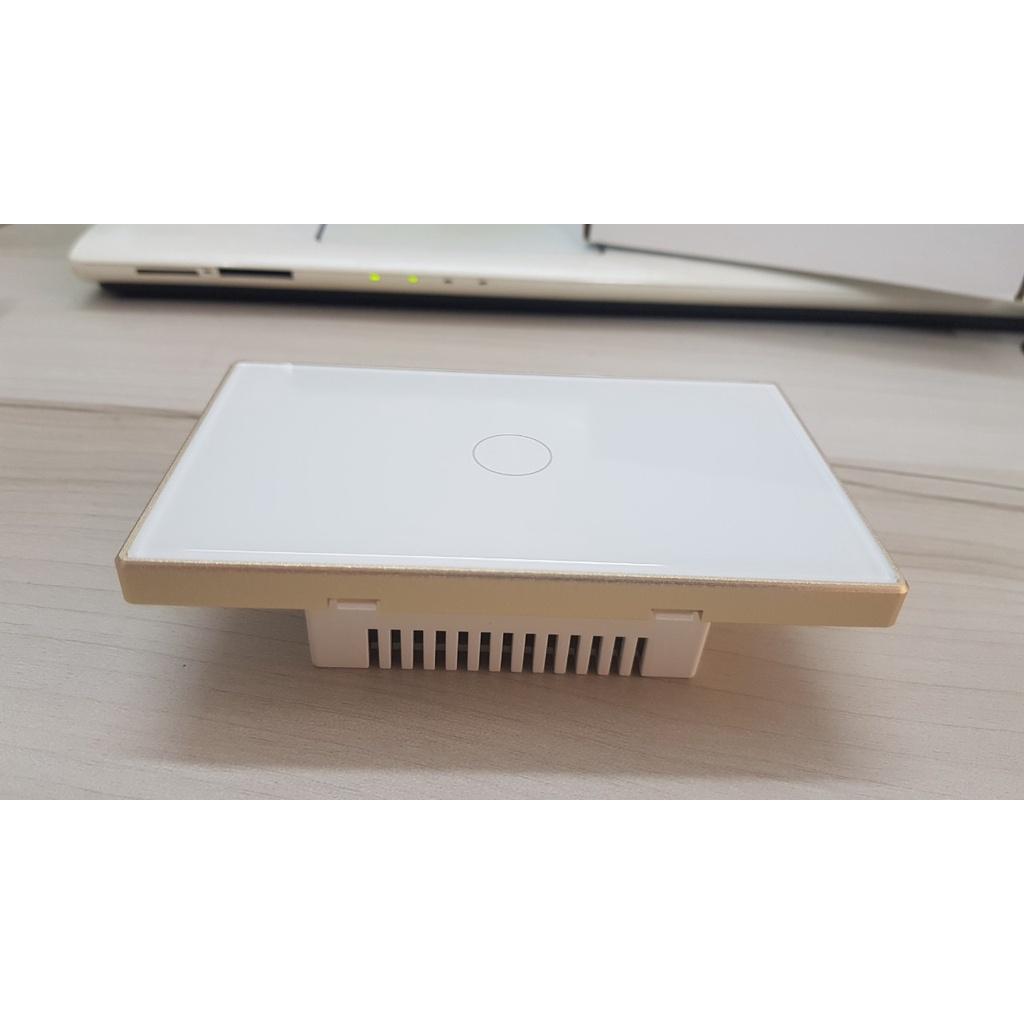 Công tắc thông minh viền nhôm mặt kính 2.5D cao cấp Tuya Smart life kết nối wifi và bluetooth mẫu mới 2022-Cần dây N