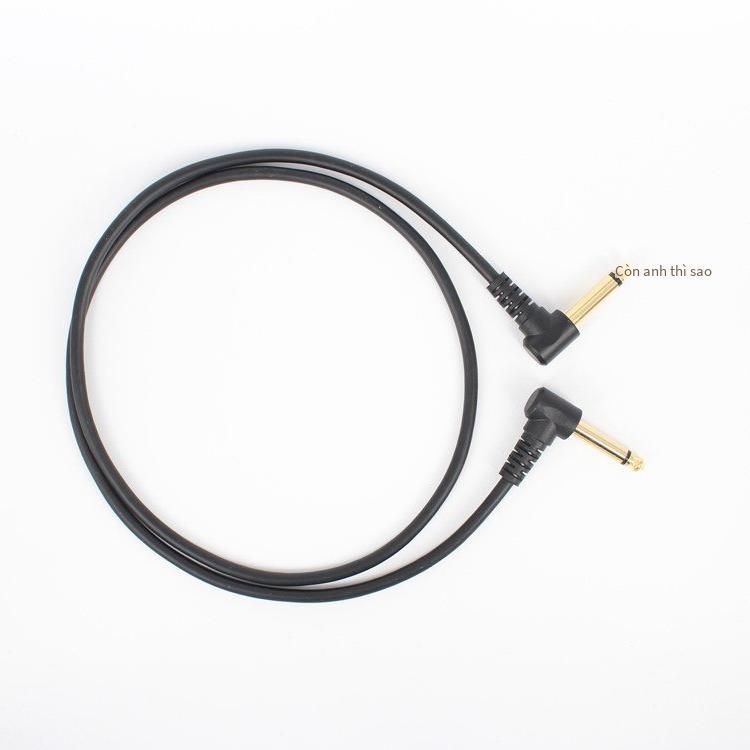 Khuyến mại đồng đóng hộp 6.35 cáp âm thanh nam-to-nam trộn microphone cặp kết nối dây ghi âm 6.5 nam khuỷu tay hai đầu mạ vàng