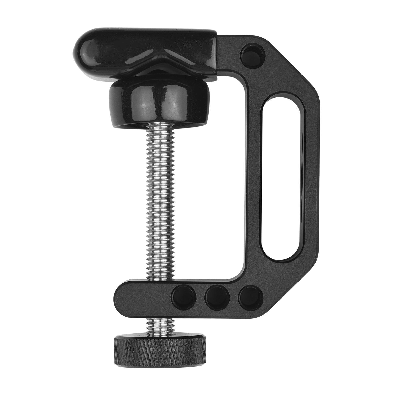Universal C Clamp Heavy Duty Desktop Mount Clamp Tripod Light Stand Clamp with Standard 1/4 Inch & 3/8 Inch Screw Holes