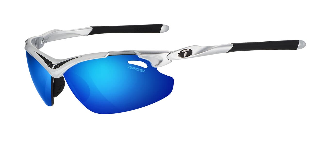 Kính thể thao chạy bộ TIFOSI TYRANT 2.0 RACE BLACK Tròng phân cực trượt nước Clarion Blue Polarized