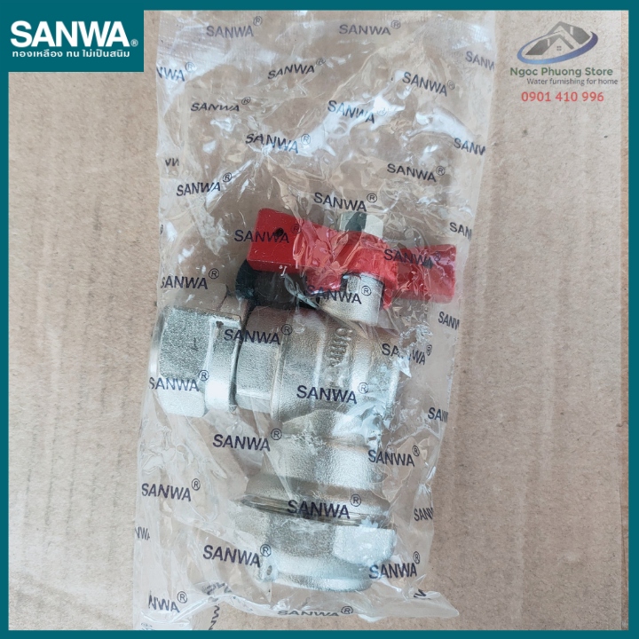 Van góc liên hợp Sanwa nhập khẩu, loại Có Van 1 chiều/không Van 1 chiều ABV 15CJ