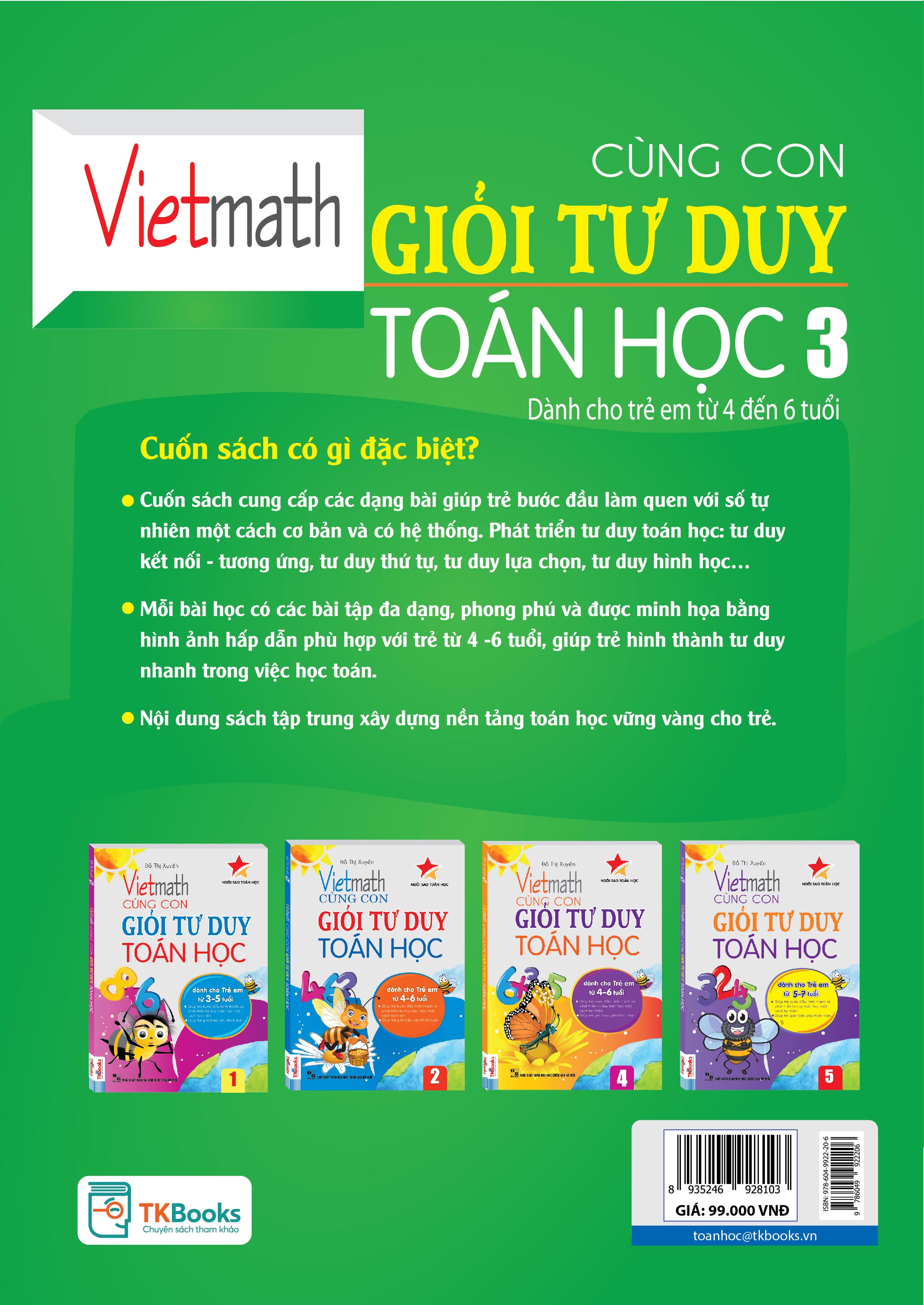 Vietmath - Cùng Con Giỏi Tư Duy Toán Học - Tập 3