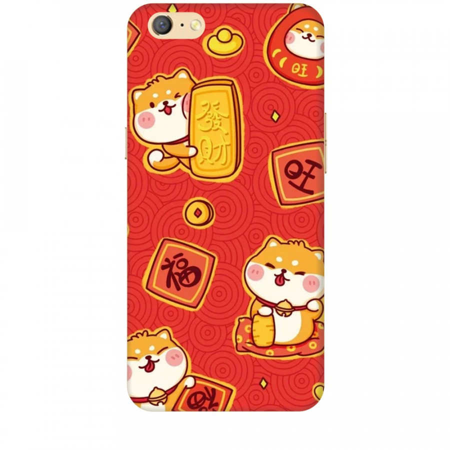 Ốp lưng dành cho điện thoại OPPO A71 Mèo Thần Tài Mẫu 4