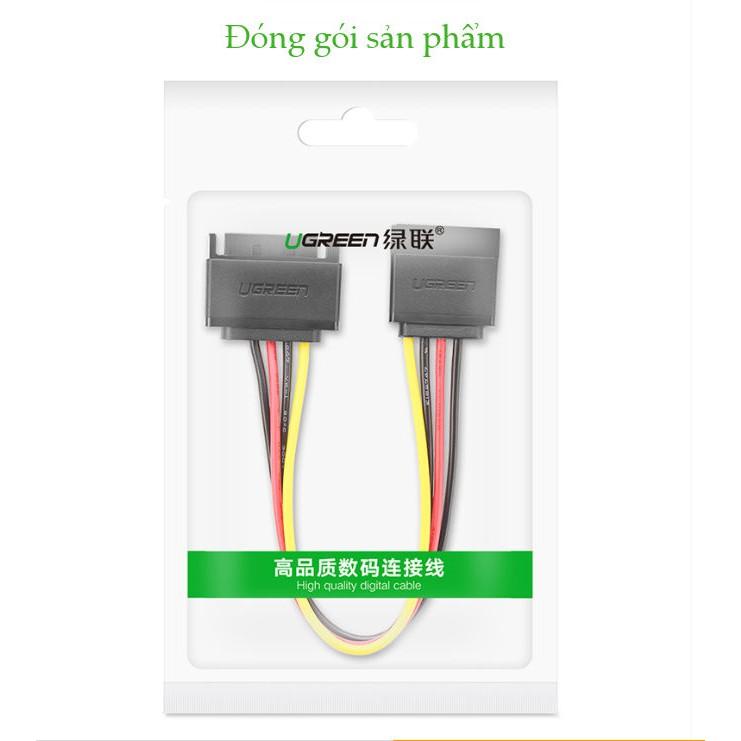 Cáp nguồn SATA 15Pin UGREEN US283 kết nối nguồn điện máy tính với ổ cứng Serial ATA, SSD, ổ đĩa quang, đầu ghi DVDB - Hàng chính hãng