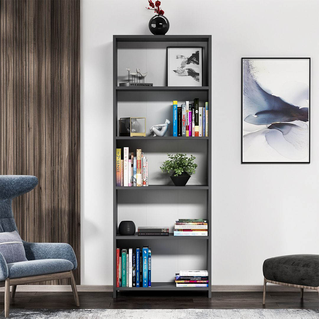 Kệ sách gỗ MDF gia đình thiết kế tiện dụng SMLIFE Blom