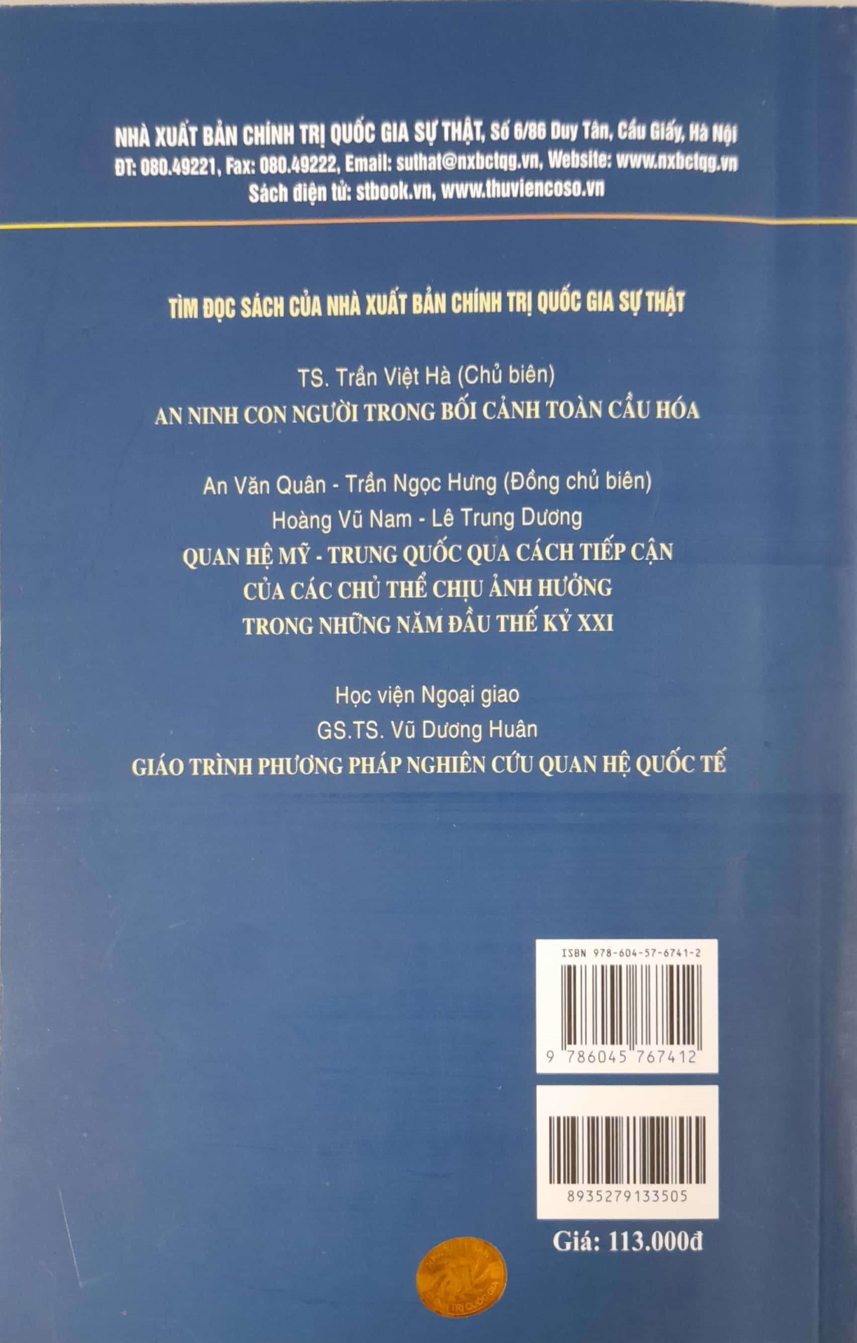 Vấn Dề An Ninh Phi Truyền Thống Trong Quan Hệ Quốc Tế Hiện Nay