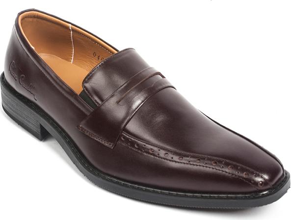 Giày Tây Da Nam Pierre Cardin Brown Penny Loafer Cement - PCMFWLB046