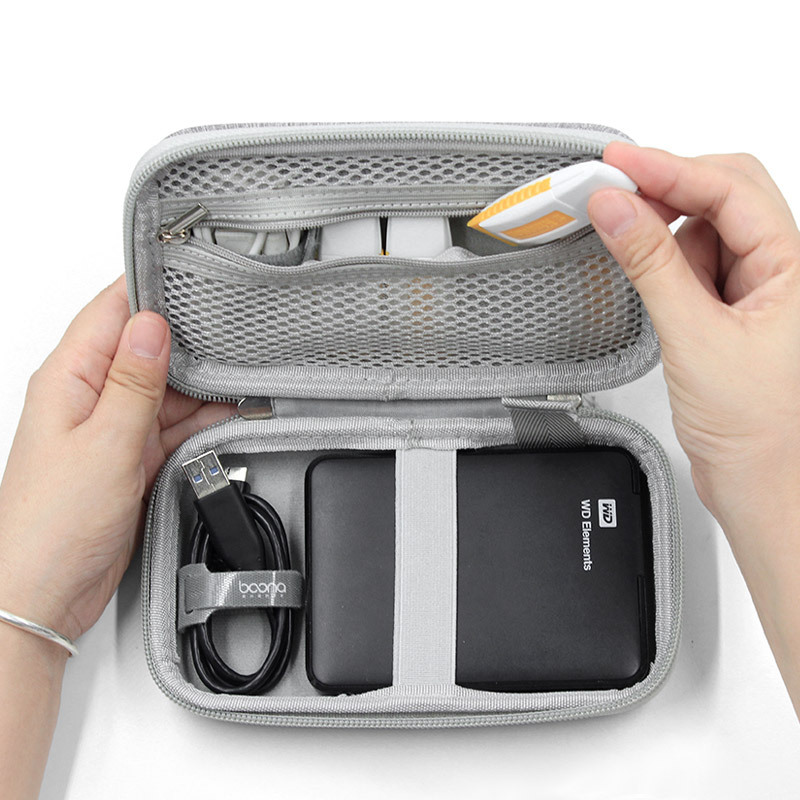 Túi đựng ổ cứng di động, cáp sạc điện thoại, tai nghe, usb Baona - Hàng nhập khẩu