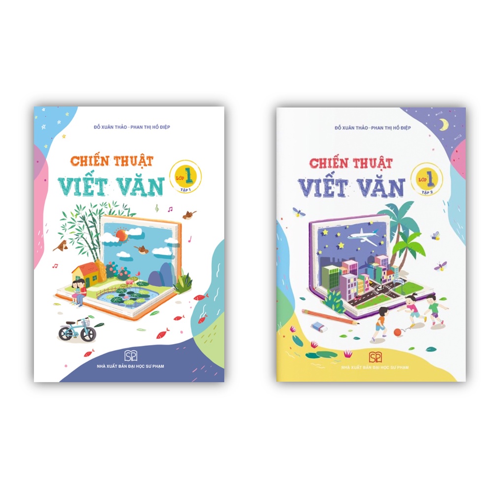 Sách - Combo Chiến thuật viết văn tiểu học lớp 1- tập 1 + 2