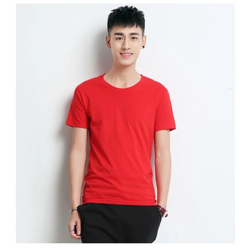 Áo Thun Trơn Nam Nữ vải dày không xù lông nhiều màu