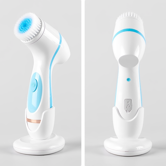 Máy Rửa Mặt Siêu Sạch Spin Facial Brush Cao Cấp-Xoay 360 Độ
