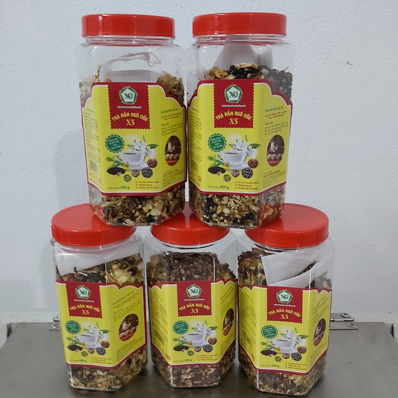 01 Hộp Trà Mầm Ngũ Cốc X5 : Giảm Cân- Tiêu Mỡ- Ngủ Ngon- Đẹp Da- Ngăn Ngừa Tiểu Đường- Ăn Ngon- Hết Táo Bón- Sáng Mắt