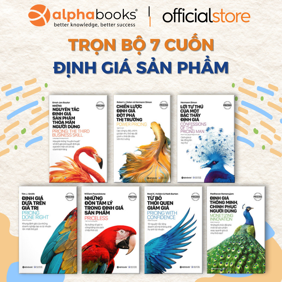 Trọn bộ 7 cuốn ĐỊNH GIÁ SẢN PHẨM