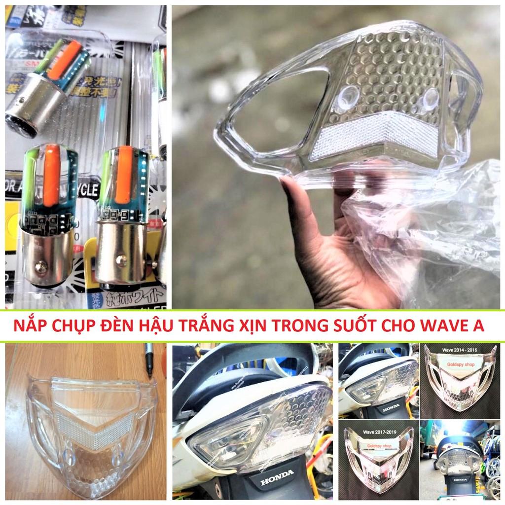 Nắp ốp đèn hậu (stop) trắng Wave A 2006-2021 Hàng Cao Cấp Lắp chuẩn không cần độ chế