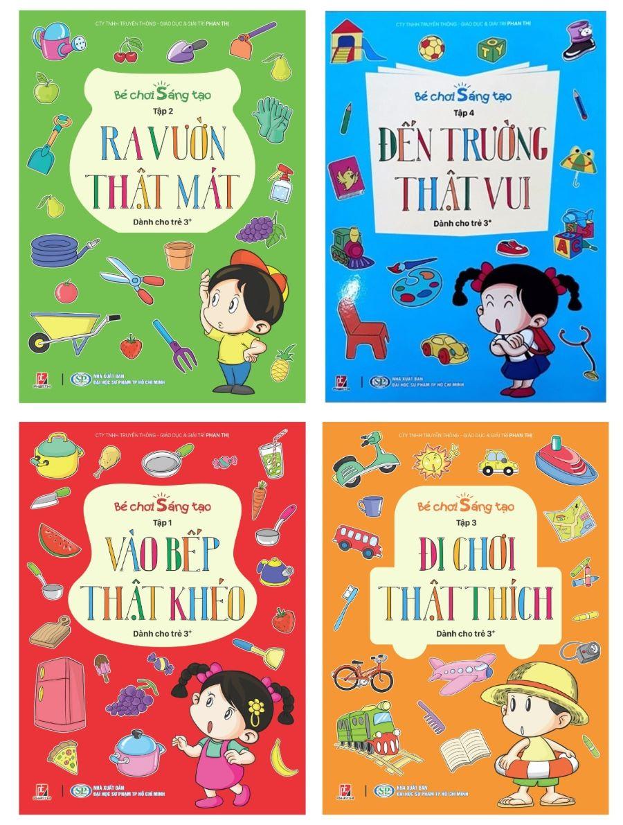 Bộ 4 cuốn Bé Chơi Sáng Tạo