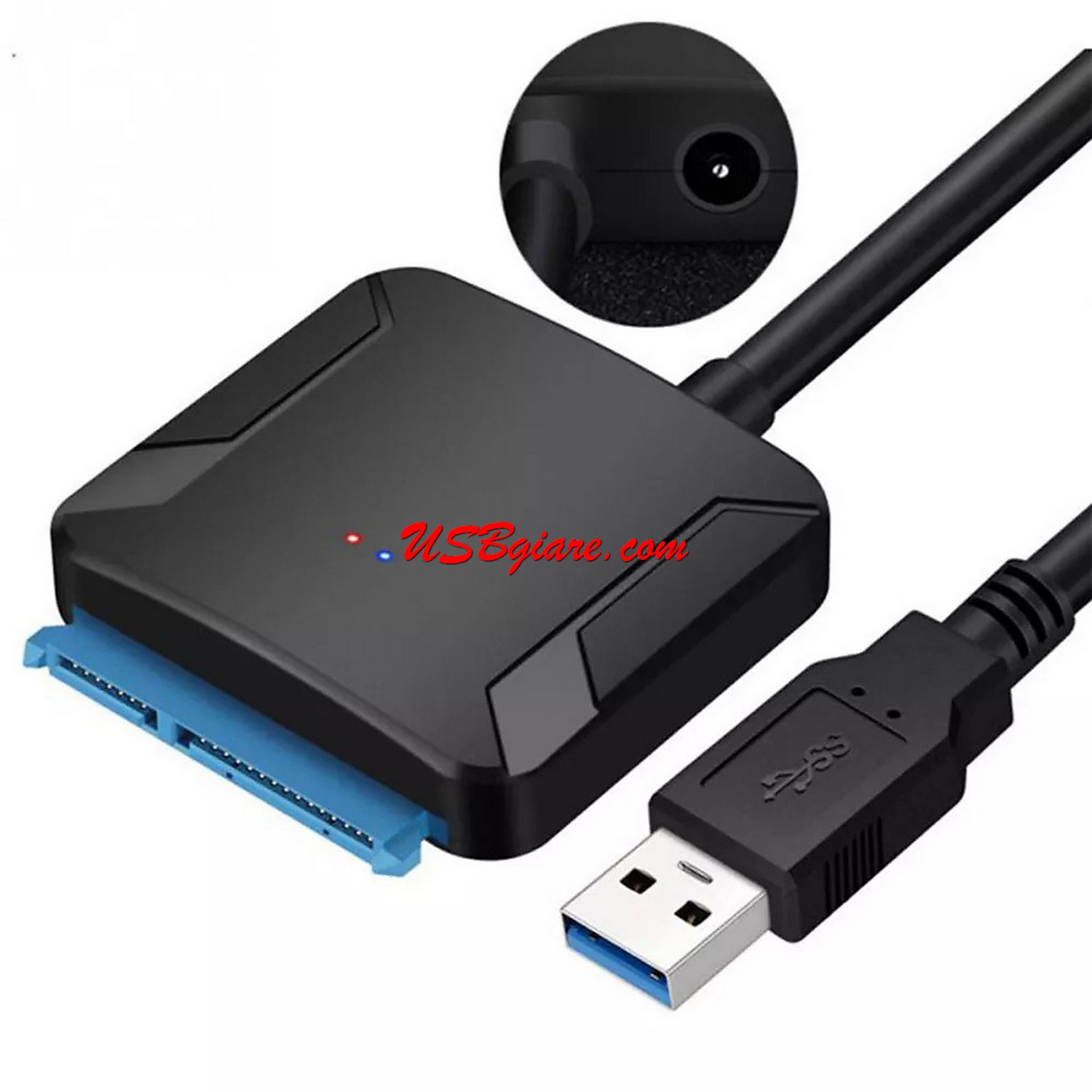 Bộ Chuyển Đổi Cáp Ổ Cứng USB SATA III Đen (3.0) 【USBgiare,Com】