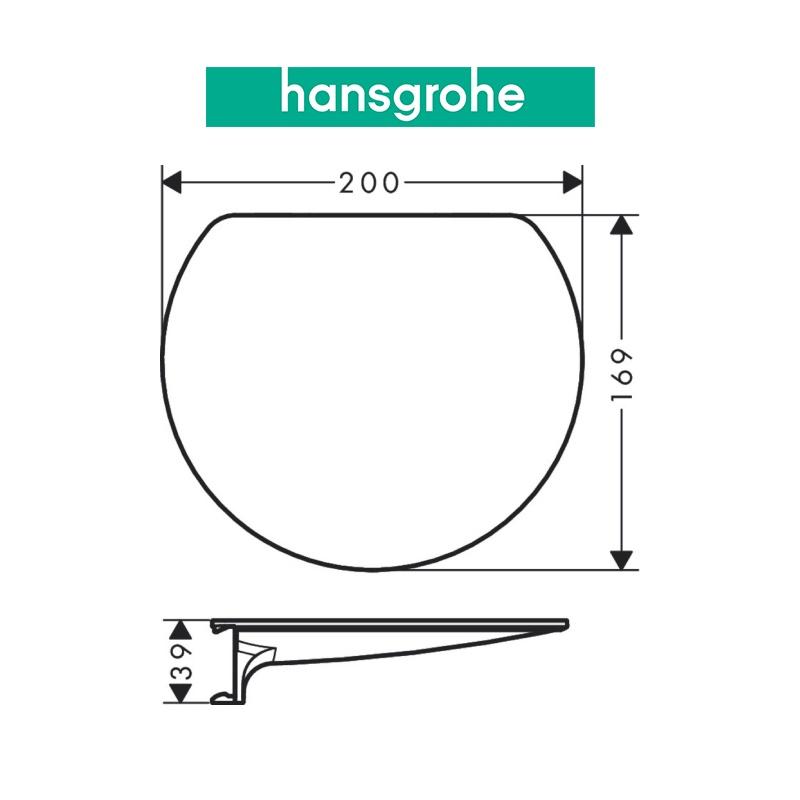 Kệ gắn tường hansgrohe WallStoris 27915