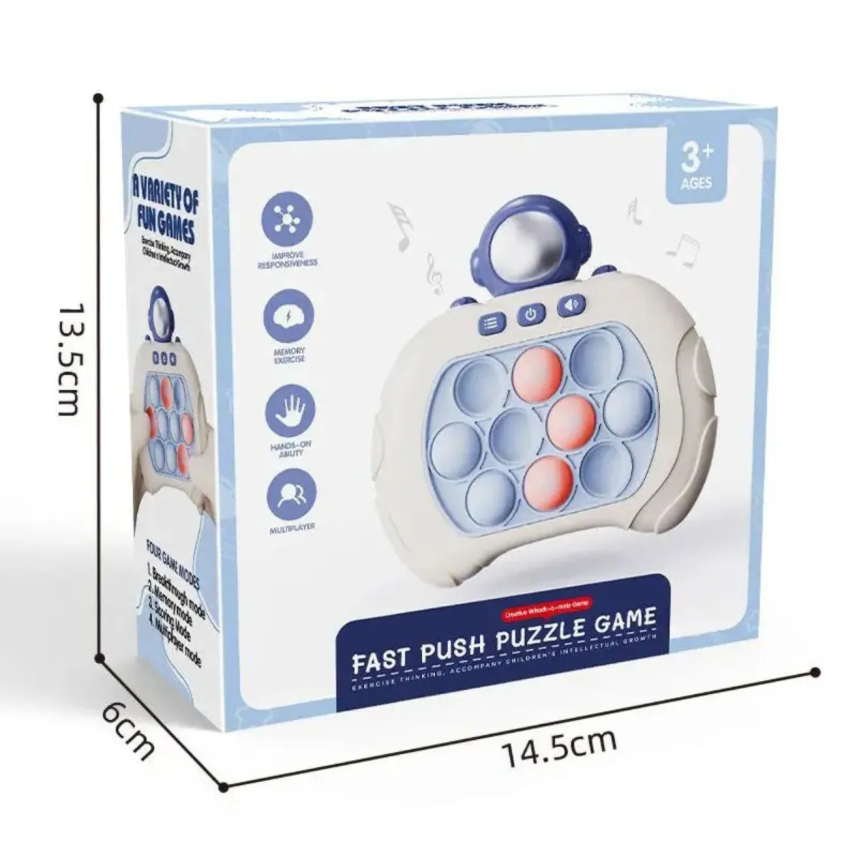 Đồ chơi Pop it thế hệ mới - Máy chơi game Pop It giải trí bấm nút theo đèn nhạc với nhiều level giảm stress cho mọi lứa tuổi