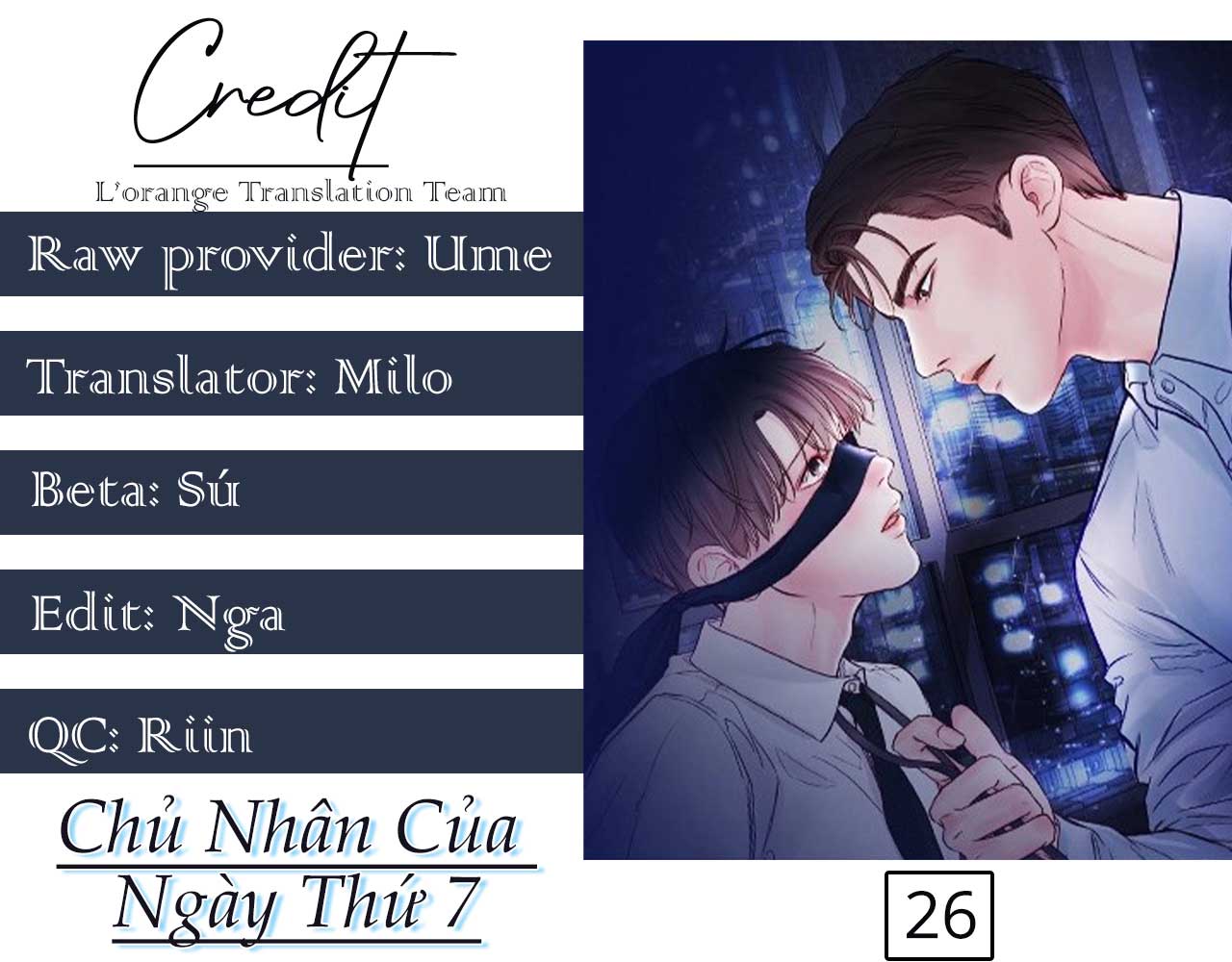 Chủ Nhân Của Ngày Thứ 7 chapter 26