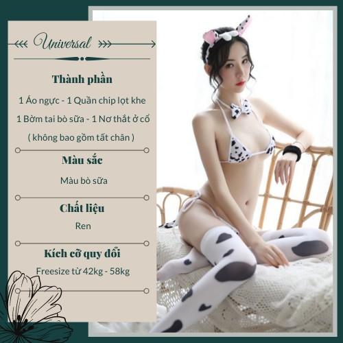 Đồ Cosplay Cô Bé Bò Sữa Đáng Yêu - Đồ Lót Hai Mảnh UNIVERSAL - DCP26