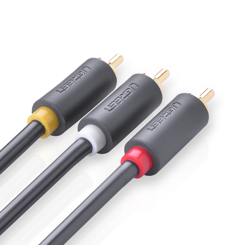 Cáp AV hoa sen 3 đầu RCA dài 5m Ugreen AV105 10527 Hàng chính hãng