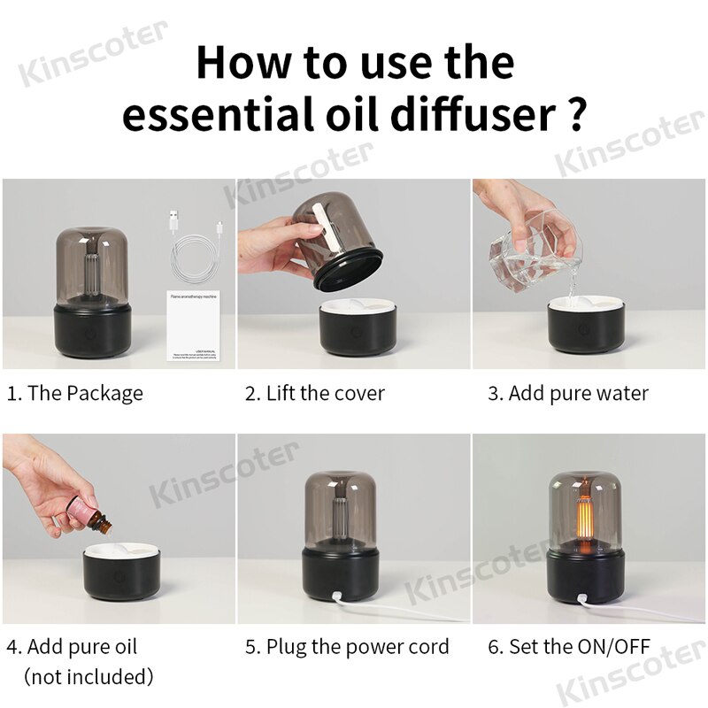Đèn ngủ tạo ẩm xông tinh dầu Candlelight Essential Oil Aroma