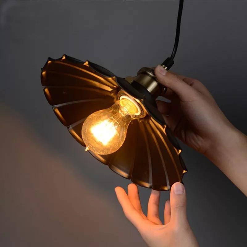 Đèn thả lá sen đui đồng chưa bao gồm bóng đèn THCN 129
