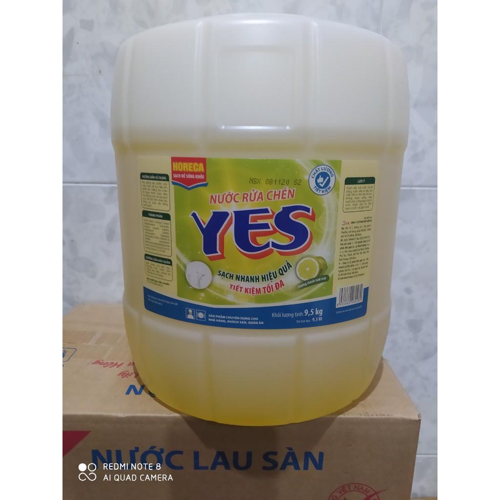 Nước rửa chén Yes 9.5kg - Mẫu mới - Lixco gia công