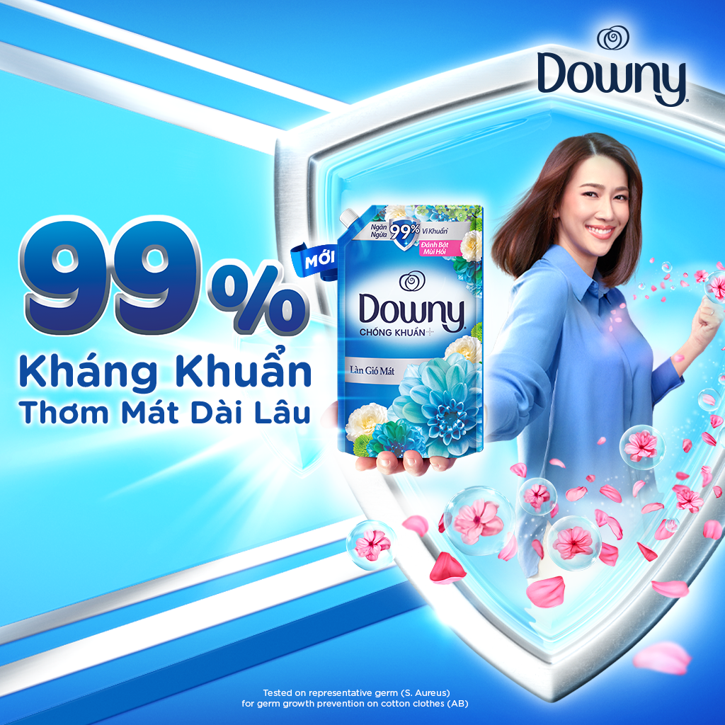 Combo 2 Nước Xả Vải DOWNY Hương Nước Hoa Cao Cấp Túi 3L