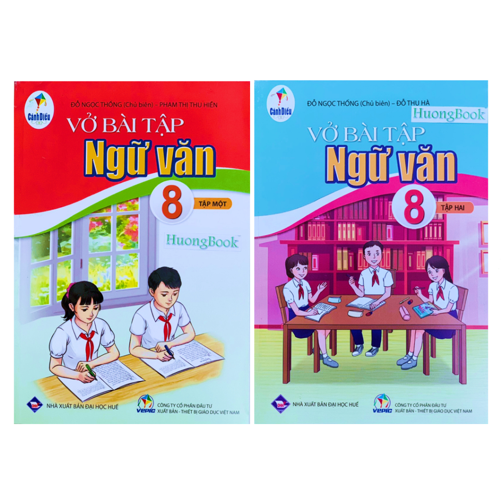 Sách - Combo Vở bài tập ngữ văn 8 - tập 1 + 2