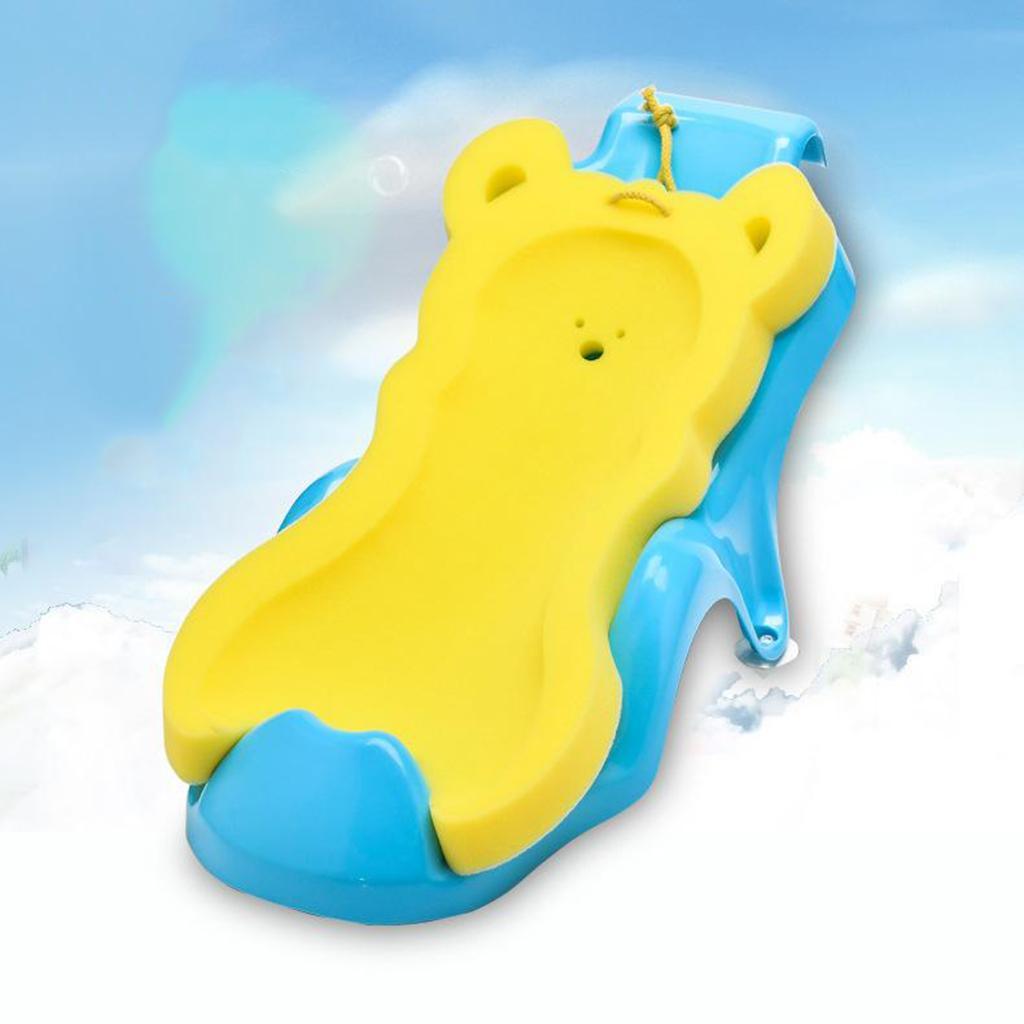 3pcs Baby Bath Sponge Infant Bath Cushion Comfy And Skid Proof Bathing Mat