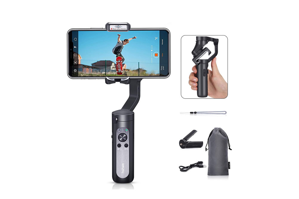 Tay cầm chống rung Gimbal Hohem iSteady X - tay cầm chống rung 3 trục cho điện thoại nhẹ nhất thế giới - Hàng chính hãng