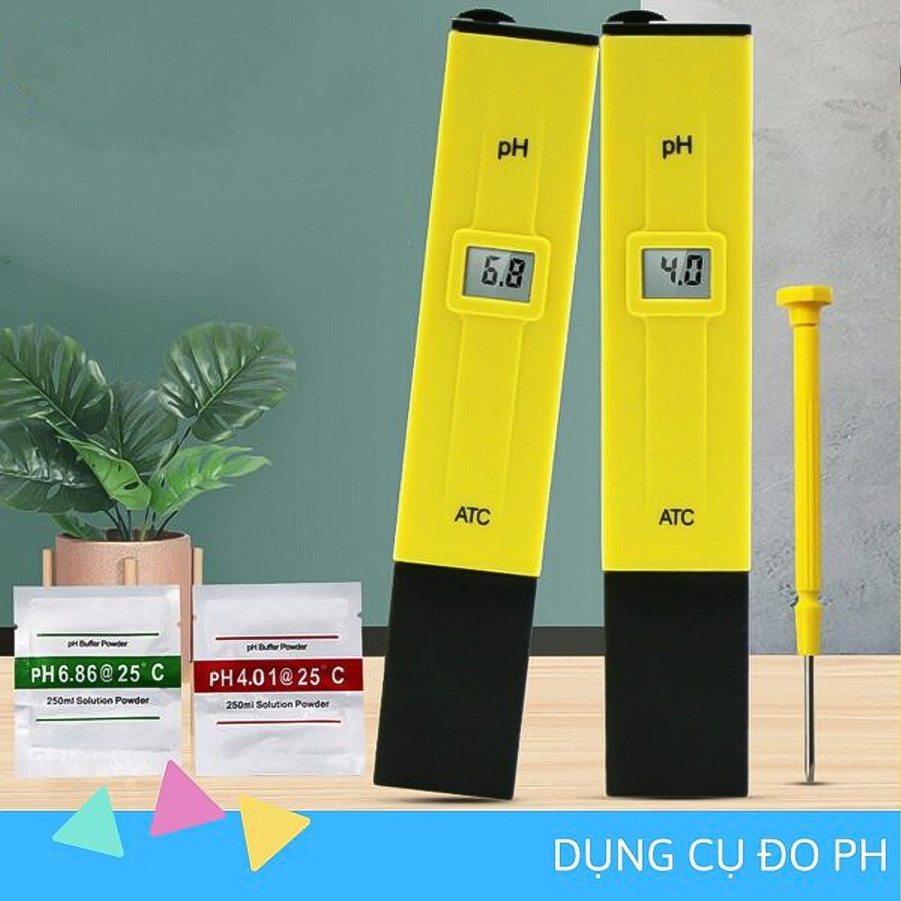 Máy đo pH nước và bút đo pH hồ cá với tính năng điều chỉnh ATC thử tính kiềm axit nước chính xác - hàng nhập khẩu