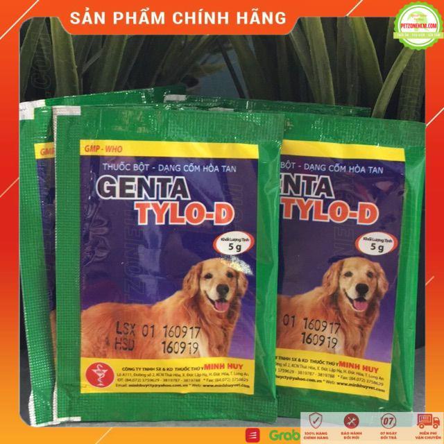Combo cốm Genta Tylo D - một gói 5g dành cho chó mèo