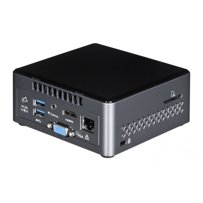 Máy tính văn phòng mini Intel NUC6CAYS - Chưa bao gồm RAM & SSD - Hàng chính hãng