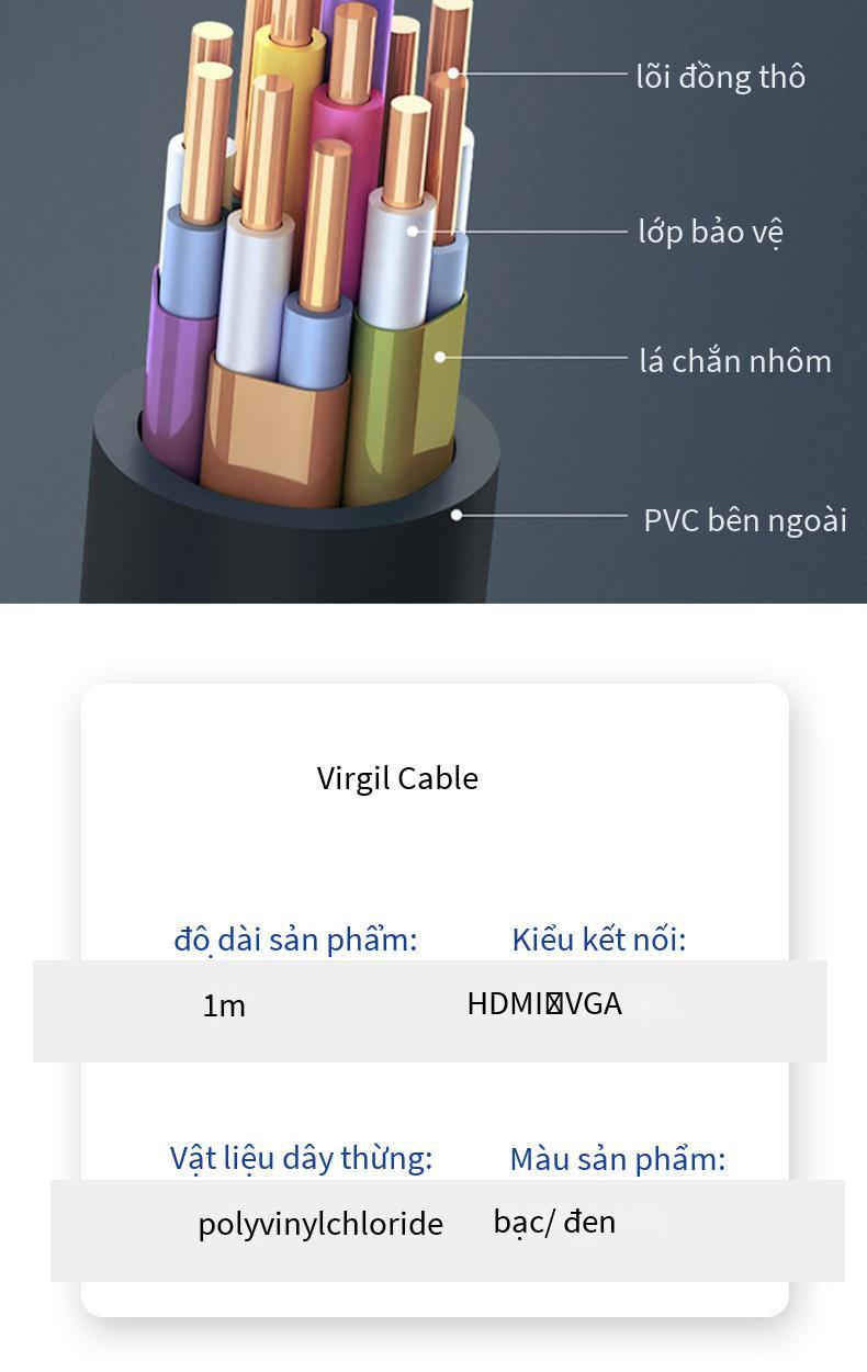 Giá rẻ nhất Dây chuyển đổi TO VGA Chip chuyển HI cáp HD 1.8 mét sản phẩm kỹ thuật số khác HDMIH
