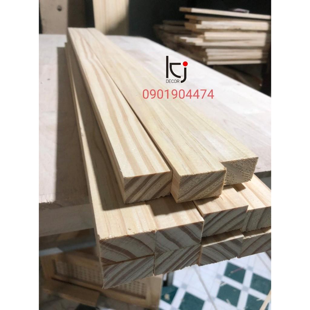 - THANH GỖ THÔNG DÀI 80x3x2CM LÁNG MỊN 4 MẶT