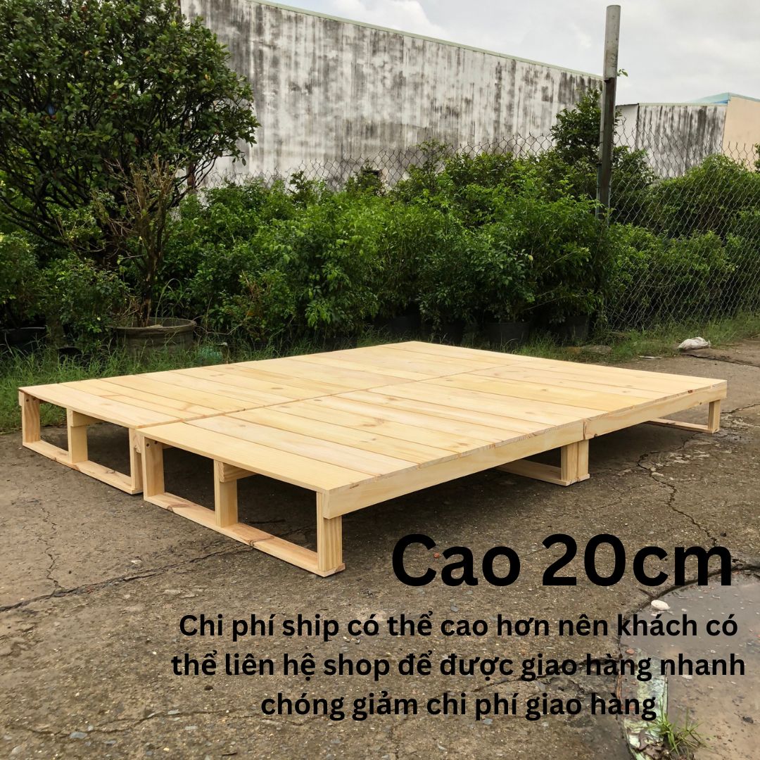 GIƯỜNG NGỦ PALLET CAO 15CM,20CM , PALLET LẮP RÁP, GIƯỜNG NGỦ GẤP GỌN ĐỦ MỌI KÍCH THƯỚC GỖ THÔNG NHẬP KHẨU(ẢNH TẠI XƯỞNG)