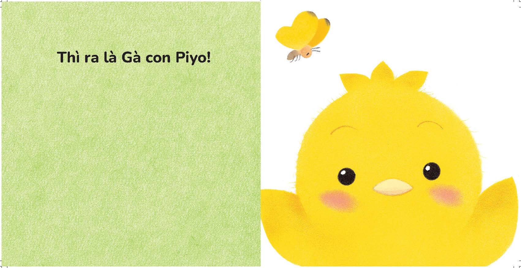 Sách - Dtpbooks - Chíp chíp! Ai vậy nhỉ? - Chơi cùng Gà con Piyo! (Mới) - Sách có khuôn cắt và gương