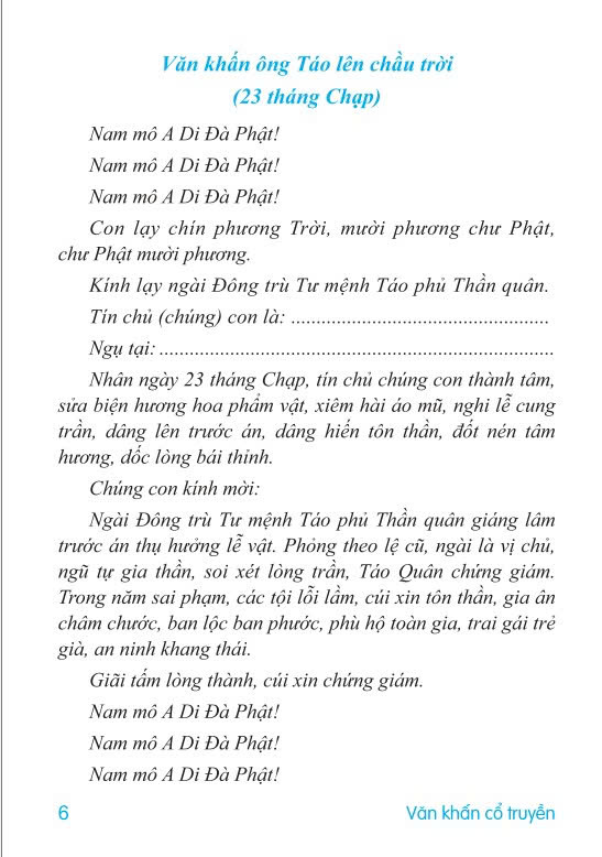 Văn Khấn Cổ Truyền