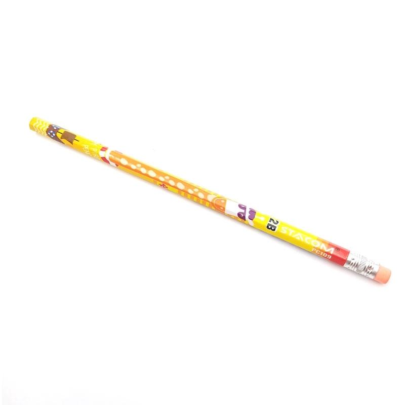 Bút Chì Gỗ 2B Happy Pirate - Stacom PC109-2B (Mẫu Màu Giao Ngẫu Nhiên)